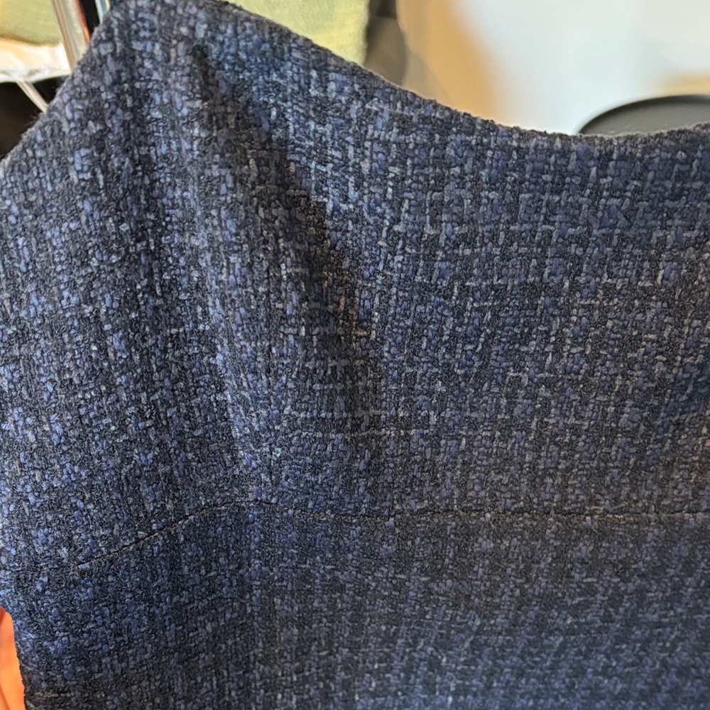 NWT Abercrombie & Fitch Small Tall Dark Blue Tweed skort Dress - Picture 3 of 11